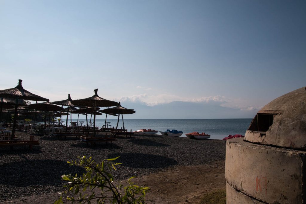 Bunker am Strand, Albanien